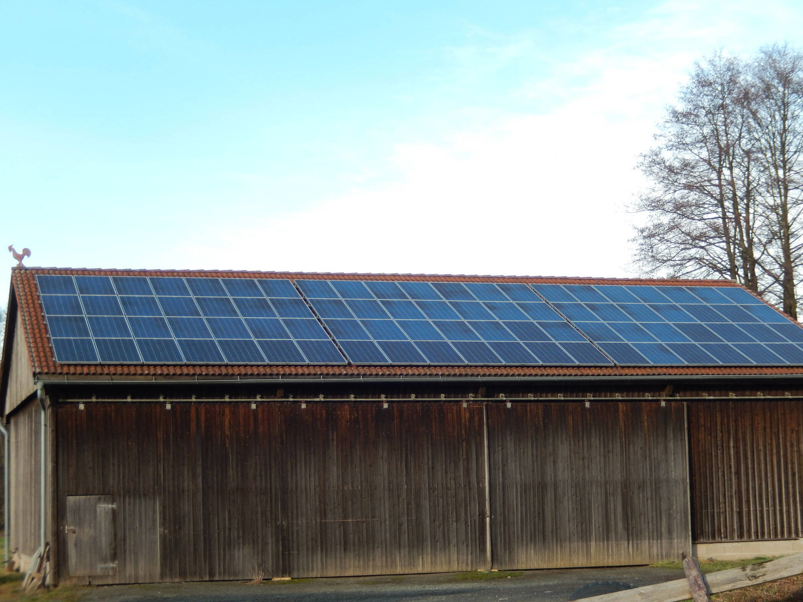 Solar Panele auf Dach