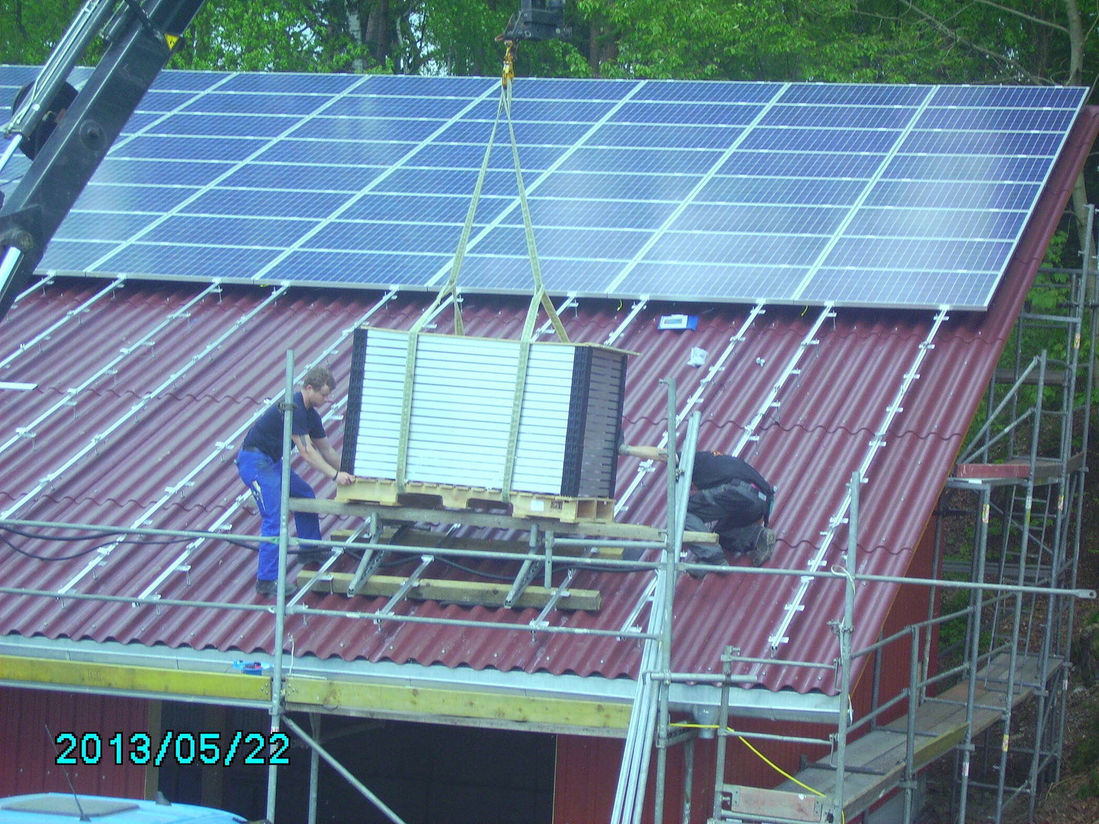 Installation von Solar Panelen