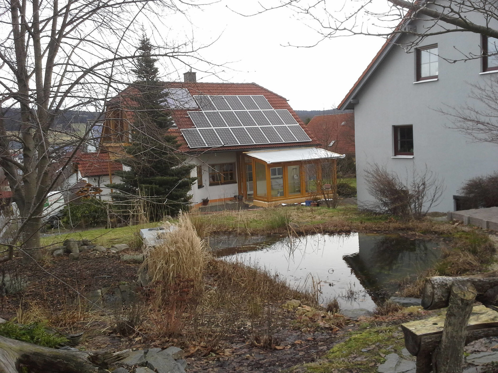 Solaranlage im Garten