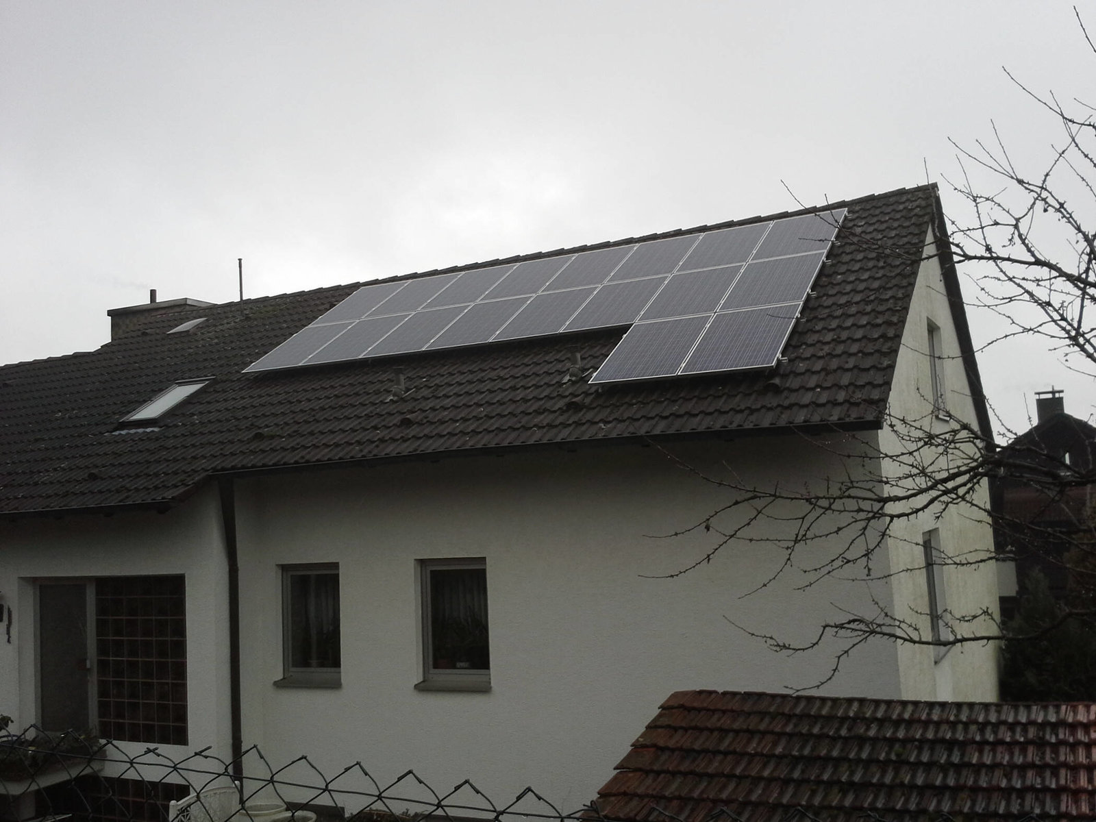 Solaranlage auf Mehrfamilienhaus
